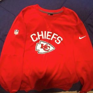 KC Chiefs Nike thermafit crew neck sweatshirt